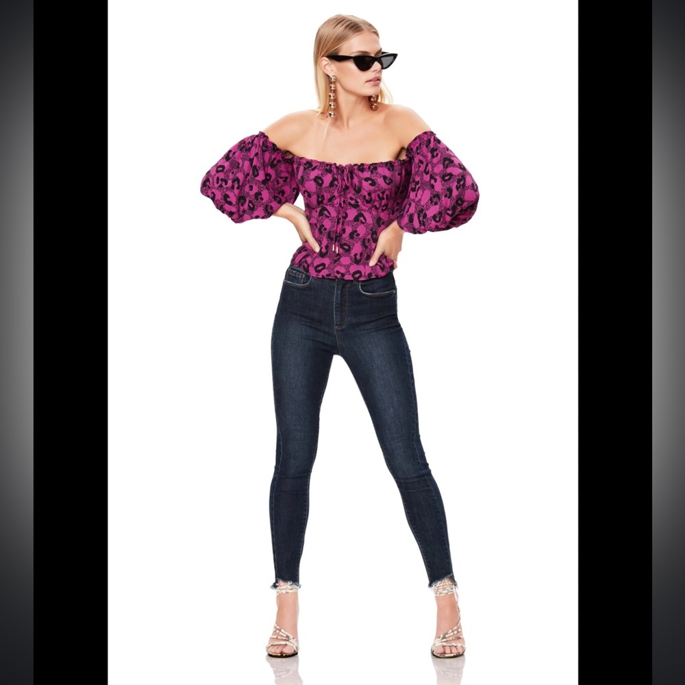 AFRM Bowie Off the Shoulder Top XS